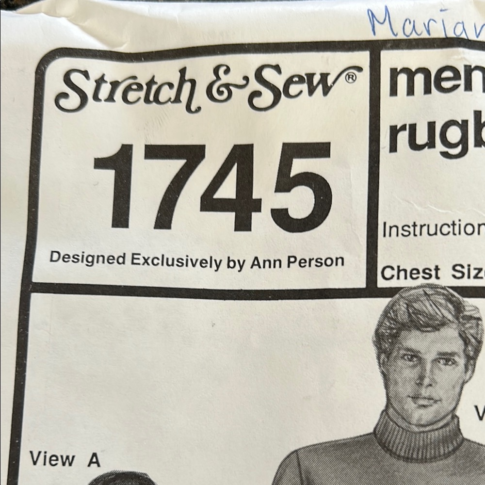 Men's Rugby Shirt Sewing Pattern - Picture 2 of 8